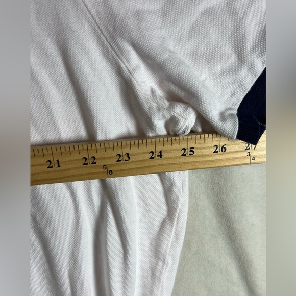 Polo Ralph Lauren XL White and Blue Polo Shirt American Flag UsA 4th of July - Picture 8 of 9